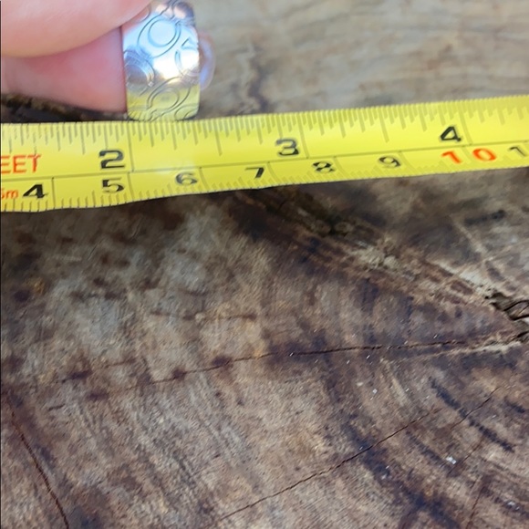 Coach Logo Wide Band Ring Sz 6 - Picture 9 of 9